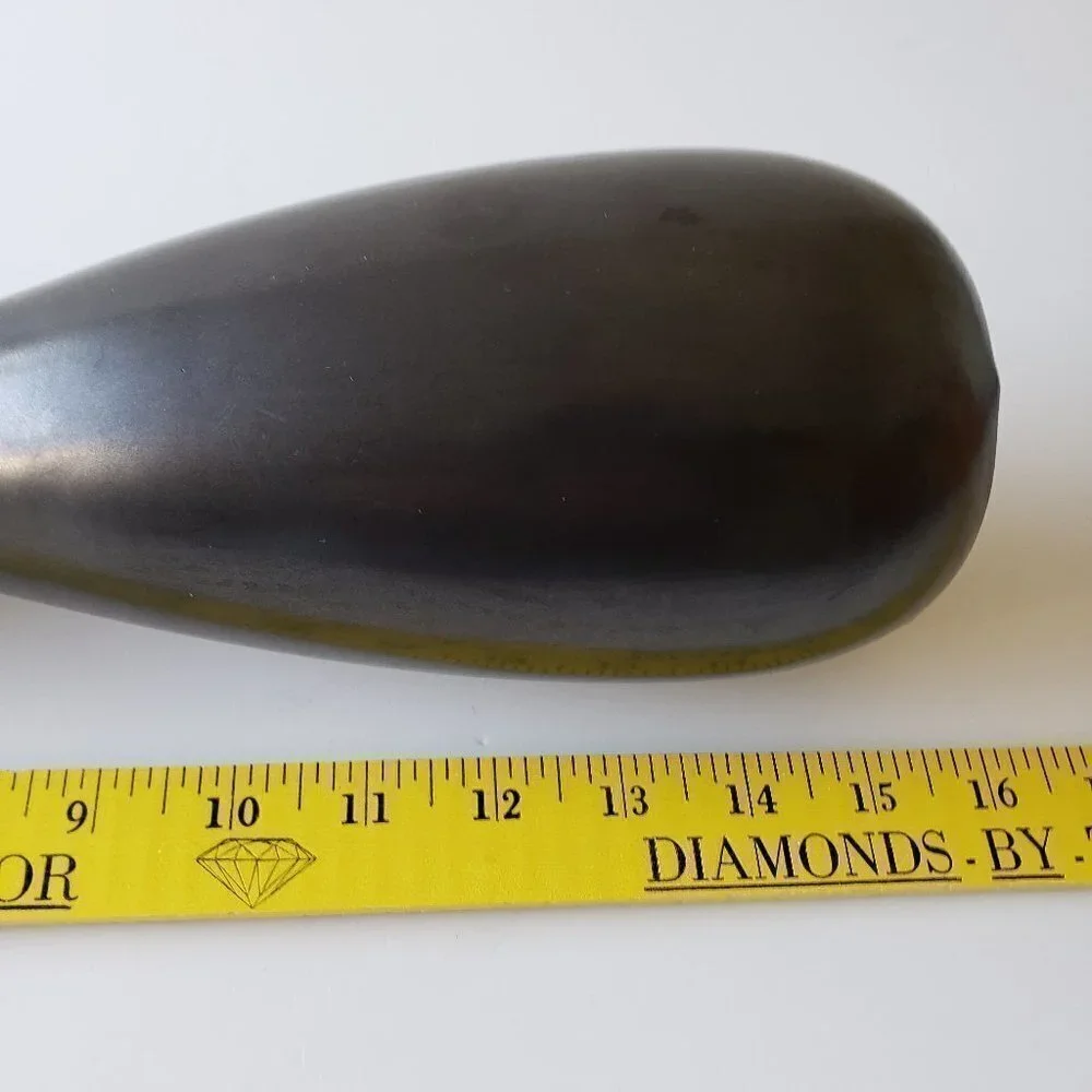 Tall Ceramic Vase - Color Black/Dark Steel Gray about 16